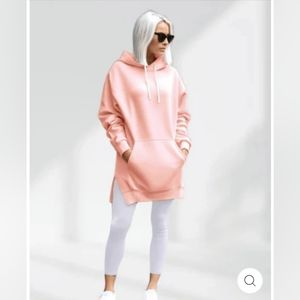 Women's Pink Hoodie Sweatshirt
